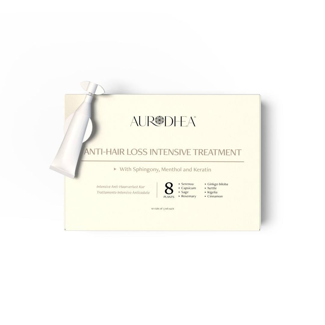 ANTI-HAIR LOSS INTENSIVE TREATMENT - 3 ml - Enriched with Sphingony, Menthol and Keratin - 10 vials of 3 mL each